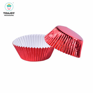 De mini <span class=keywords><strong>cupcake</strong></span> de camisas 30mm base de color rosa pastel hornear y herramientas de decoración - Product Image 5