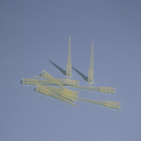 Micro-pipette jetable en plastique jaune, 10ul, 1ml, 100 pièces, pour le laboratoire, micro filtre