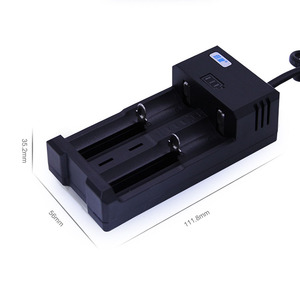 2 ranuras LED inteligente rápida 18650 cargador <span class=keywords><strong>3</strong></span>,7 V batería de litio recargable - Product Image 4