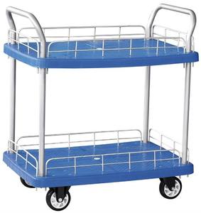 प्लास्टिक ट्राली गाड़ी उच्च गुणवत्ता मंच और चुप चार पहिया आसान तह - Product Image 4