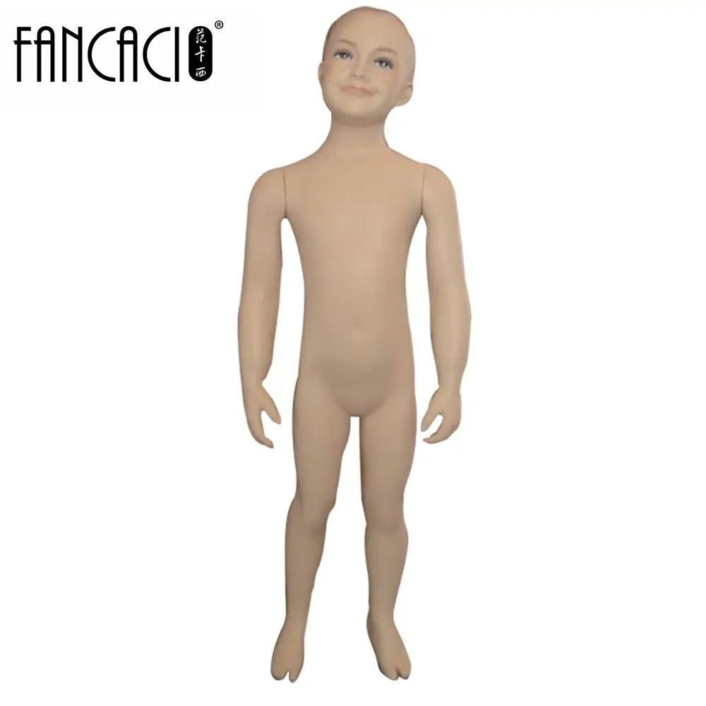 Full body bambini mannequin per la visualizzazione della finestra vestiti mannequin make up viso mannequin bianco colore K-8