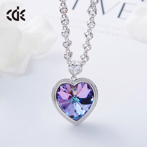 Collana di Lusso con Zaffiro '<span class=keywords><strong>Cuore</strong></span> <span class=keywords><strong>dell</strong></span>'<span class=keywords><strong>Oceano</strong></span>' Ispirata al Titanic, Gioiello d'Amore - Product Image 2