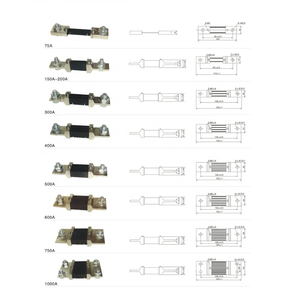 Bộ Chia Dòng Điện Trở Shunt DC 500A/75mV Cho Đồng Hồ Đo Cường Độ 0-500A Ampe Kế Kỹ Thuật Số Ampe Kế Shunt - Product Image 3