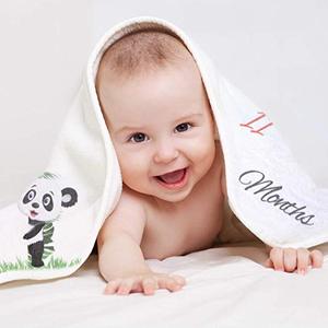 Custom Printing Cute Throw <strong>Blanket</strong> Flannel Baby <strong>Milestone</strong> <strong>Blanket</strong> Baby Monthly Photography <strong>Blanket</strong> - Product Image 6
