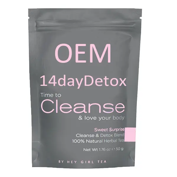 Nhãn Hiệu Riêng Dịch Vụ Bán Buôn Cơ Thể Detox Cleanse Trà Mỏng Nhanh Bloating Trà