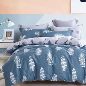 KOSMOS de flor de algodón diseño impreso cómodo Suave 4 unids cama <span class=keywords><strong>funda</strong></span> nórdica para casa - Product Image 1