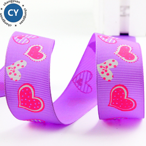 personalizado logotipo impreso cinta de 2,5 cm 1 "personalizado de tejer grogrén (ligamento tafetán cinta de la madre/amante - Product Image 5