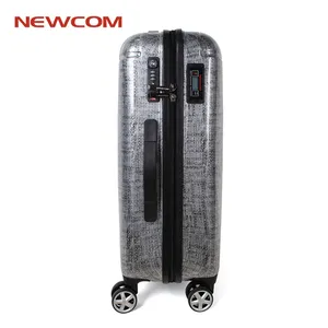Newcom 공항 브랜드 비즈니스 여행 수하물 트롤리 하드 쉘 수하물 TSA 잠금 무게 가방