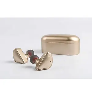 Auriculares inalámbricos con Bluetooth 2021, dispositivo de audio estéreo, de dos orejas, TWS, color oro rosa, 5,0