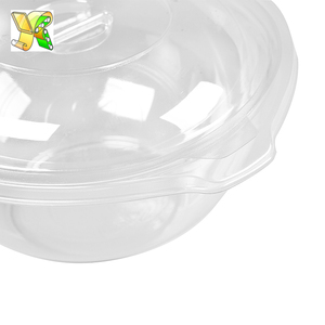 Grand <span class=keywords><strong>saladier</strong></span> jetables 48 oz pet bols à salade ronde transparente - Product Image 6
