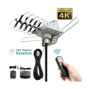 원격 조절 식 yagi 40-890 백만헤르쯔 야외 150 miles hdtv 안테나 FM VHF UHF 360 degree rotation 안테나