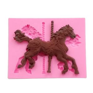 Molde de silicona líquida con forma de <span class=keywords><strong>caballo</strong></span> 3D, herramientas de silicona <span class=keywords><strong>Fondant</strong></span> - Product Image 4