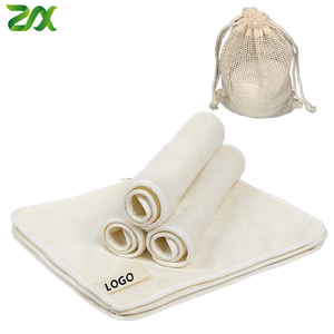 BambooMake-up removal pads reusable, the washable - ecological skin cleansing facial tissues without chemicals - Product Image 5