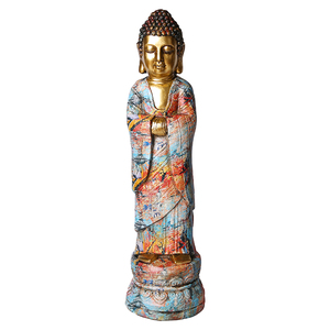 Venta precio barato caliente resina <span class=keywords><strong>Buda</strong></span> agua Transferencia <span class=keywords><strong>de</strong></span> pintura estatuas - Product Image 1