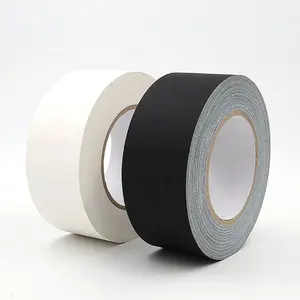 2inch 4inch hot sale rubber based custom logo design easy to tear matt cloth black gaffer camera stage tape for film industry