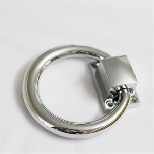 Anel de cadeira de jantar de prata 80mm, puxar no anel para trás, gaveta puxa MH-49