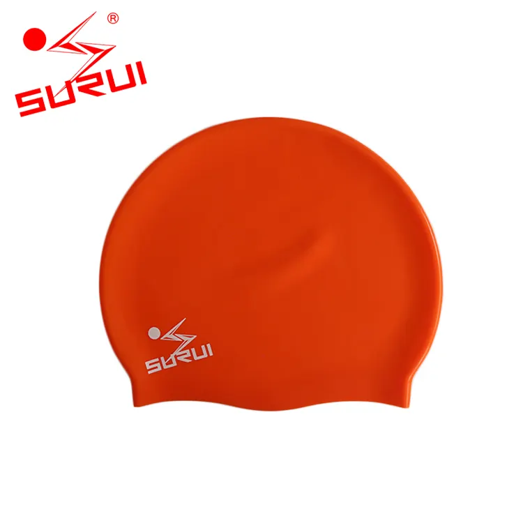 حار بيع مرنة سيليكون الكبار مضحك البرتقال اليابانية شبكة السباحة كاب