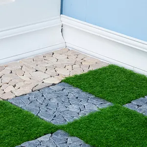 توريد الديكور الاصطناعي العشب في الهواء الطلق بلاط الأرضيات مع سعر جيد