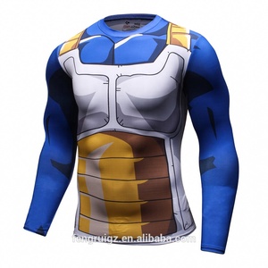 3D de ejercicio ropa de manga larga para hombres Bola de Dragón T camisa - Product Image 2