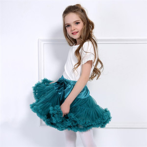 danza falda de tulle de las muchachas boutique Peacock Blue Alibaba expreso vestidos Ballet mullido del tutú del pettiskirt - Product Image 1