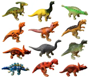 Figura de dinosaurio juguetes, juego de dinosaurio plástico mini Jumbo, figuras de animales realistas educativas para niños incluyendo Estegosaurio