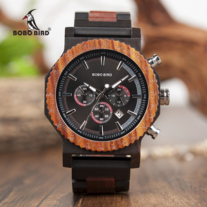 <span class=keywords><strong>Orologio</strong></span> in <span class=keywords><strong>Legno</strong></span> Classico di Edizione Limitata con Movimento al Quarzo e Data Automatica - Product Image 2