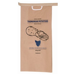 10kg 5kg de embalaje cuadrado bolsa de papel de kraft marrón con asas - Product Image 4