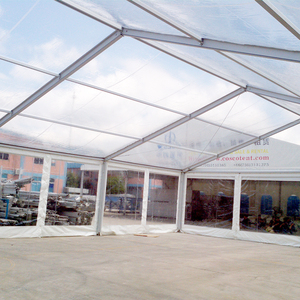 COSCO de aluminio y PVC recubierto de tela al aire libre de lujo de boda transparente tienda techo claro tienda de la boda - Product Image 1