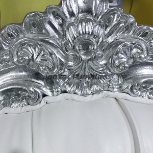 गर्म बिक्री रॉयल दूल्हे और दुल्हन शादी के सफेद चमड़े शादी सोफा - Product Image 6