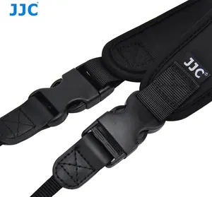 JJC Neoprene DSLR Camera Belt Wide Quick-Release Black Neck Shoulder Strap for Canon/Nikon/Sony/Pentax/Fuji/Olympus/Panasonic