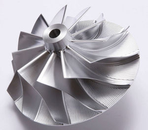 Forjado 5 ejes CNC totalmente mecanizada tocho rueda de compresor para varios - Product Image 1