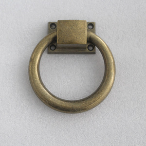 10cm Ring Pulls for Cabinets &amp; Furniture brass <strong>brush</strong> ring pulls MH-44 - Product Image 2