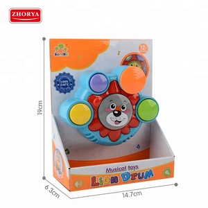 <span class=keywords><strong>Platillos</strong></span> Lion sonido instrumentos tambor teclado musical juguetes con luz - Product Image 5