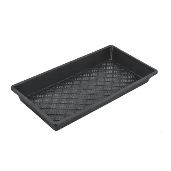 Plastic injection moulded rectangular flat sprounter tray for garden cell seed tray set small flower pot carry bucket