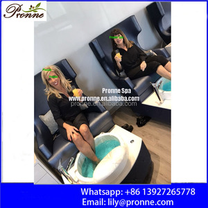 Silla giratoria de spa para mujer, silla de masaje para spa de pies con lavabo - Product Image 2