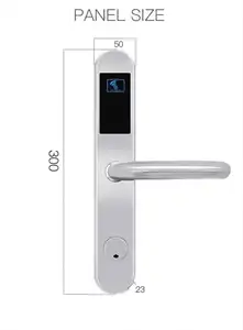 Pintu Aluminium Alloy Kunci Hotel Rfid Eropa RFID Hotel Lock System Bekerja dengan EM Hotel Smart E-Lock