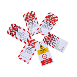 Custom PVC Plastic Safety Lockout Tagout Tags for <strong>Lock</strong> <strong>Cylinders</strong> - Product Image 5