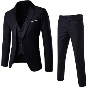 Completo da Uomo per <span class=keywords><strong>Matrimonio</strong></span> in Tessuto Migliorato, Design Slim Fit, Set Tre Pezzi per Affari - Product Image 1
