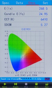 Medidor de <span class=keywords><strong>Lux</strong></span> <span class=keywords><strong>CHROMA</strong></span>-2, Testador de Luz LED, Espectrorradiômetro, Espectrômetro Portátil - Product Image 3