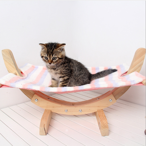 <span class=keywords><strong>Venta</strong></span> al por mayor más barato de madera colgante gato hamaca de madera maciza Cama de Gato - Product Image 5