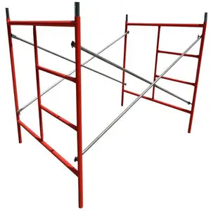 2.6mm Thickness Powder Coated Q235 Steel Mason H Frame Scaffolding For Buildings Construction