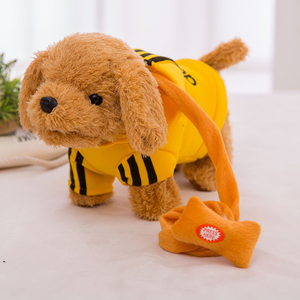 Toptan peluş elektrik köpek oyuncak özel peluş simülasyon köpek elektrik müzik dolması peluş oyuncak elektrikli yürüyüş köpek peluş oyuncak - Product Image 5