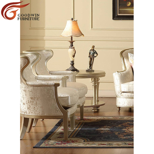 Eropa Royal Mewah <span class=keywords><strong>Sofa</strong></span> Kayu Solid Warna Emas Ruang Tamu Kain <span class=keywords><strong>Sofa</strong></span> Set 9788 - Product Image 6