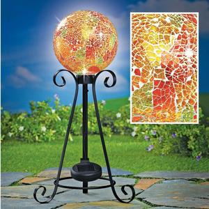 Mosaico de vidrio Solar mirando pelota en el jardín al aire libre césped Deco luz de la Navidad - Product Image 2