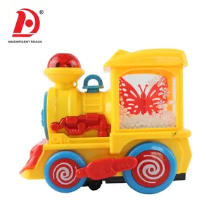 HUADA Snow Drift Design Bateria Operado Carro Pequeno Engraçado Elétrico Do Bebê Dos Desenhos Animados Trem Set Toy