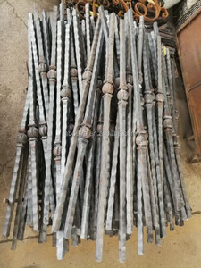 25 มม.Hammered เหล็กดัด <span class=keywords><strong>Newel</strong></span> โพสต์ - Product Image 3