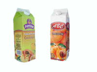 Machine de remplissage automatique électrique de jus en carton à toit en pignon, haute précision 200 ml, pour l'alimentation et les boissons