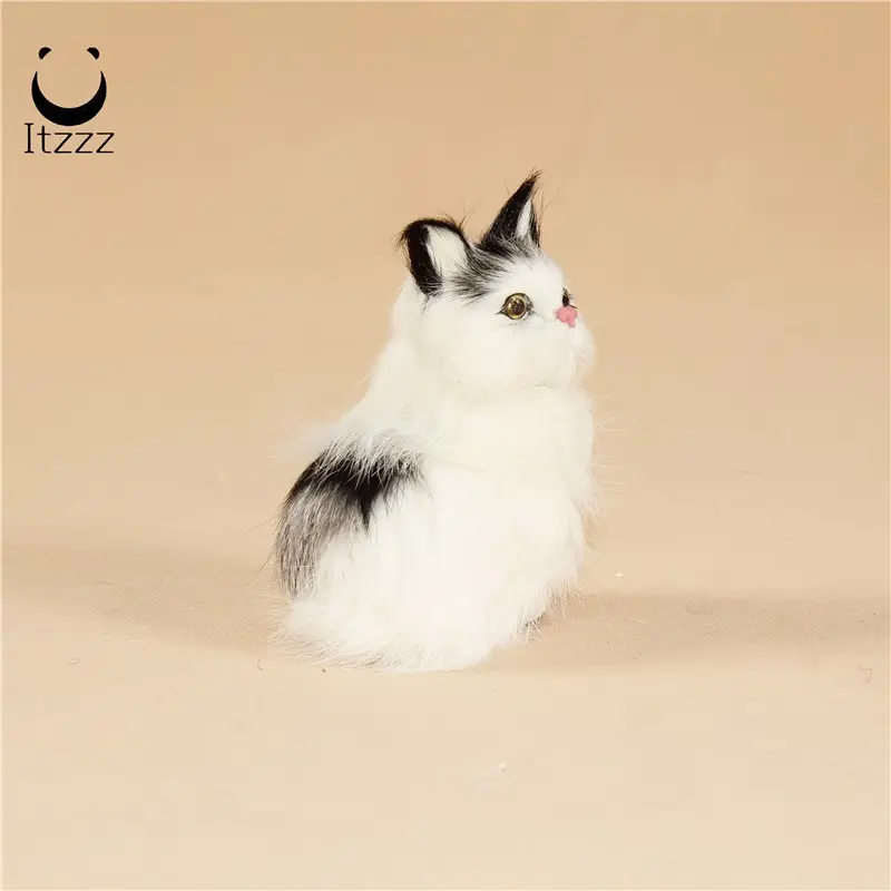 Simülasyon hayvan peluş kedi çocuk erken çocukluk eğitimi eğitici oyuncak gerçekçi gerçekçi bak kedi