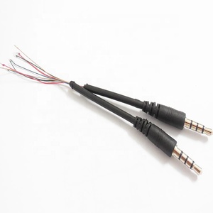 Cable de Audio TRRS de 3.5 mm, 4 Polos, Chapado en Níquel, de 10 cm, Desnudo y Estañado - Product Image 2
