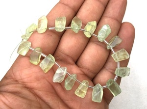 Polished Rough Natural Prehnite Raw Gemstone for Making Jewelry Party Stone Beautiful Necklace <b>Bracelet</b> Wholesale - Product Image 3